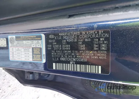 2021 Kia Seltos Sx Turbo from USA, damaged, VIN KNDETCA23M7203850